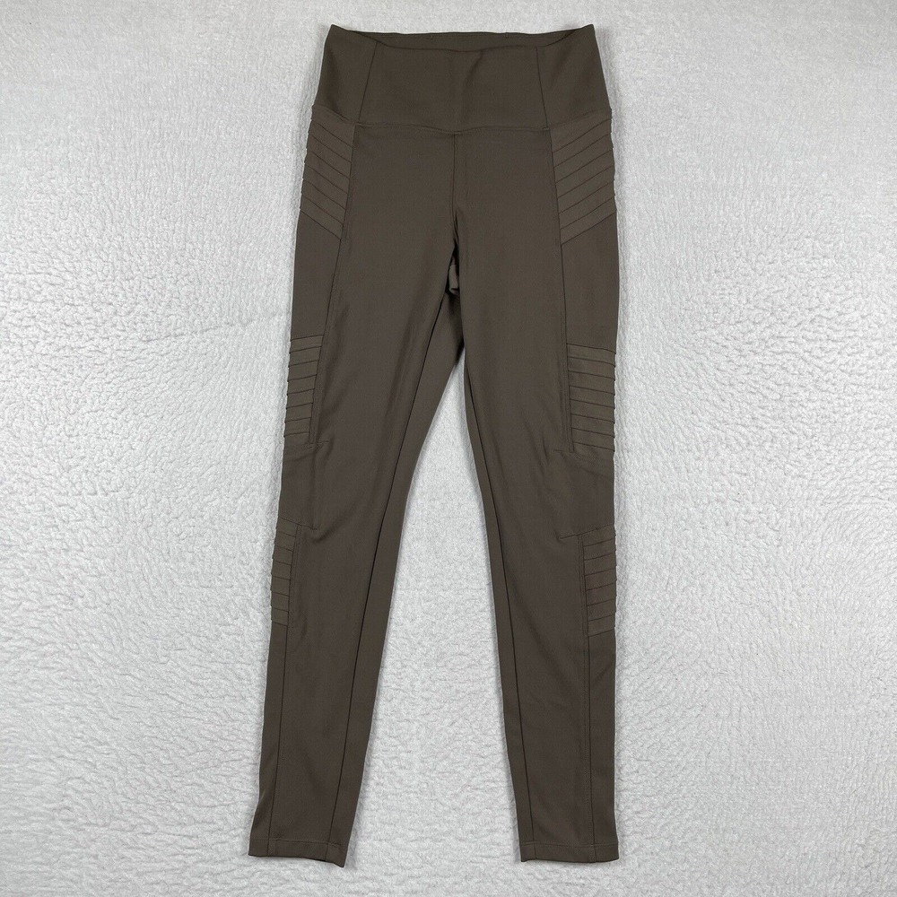 Athleta Pants Womens Small Brown Delancey Moto Tight Gym Athleisure Ladies Pant